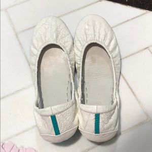 Tieks white slippers
